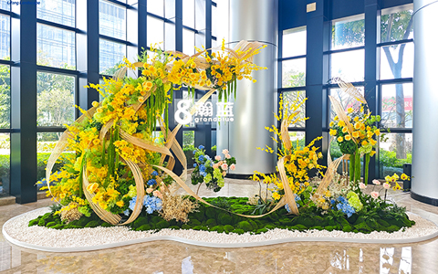 植物租赁案例 | ng电子游戏园林携手佛山瀚蓝广场打造绿色办公新标杆